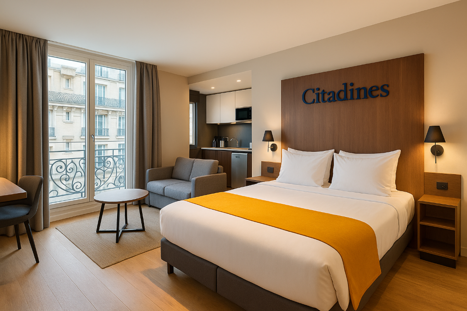 Appart hotel Paris Citadines moderne et confortable pour un séjour à Paris